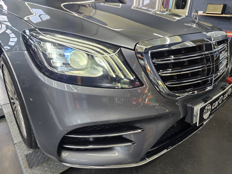 벤츠 W222 s350d - 공업사 협업 요청!!후기형 AMG line 바디킷 시공!