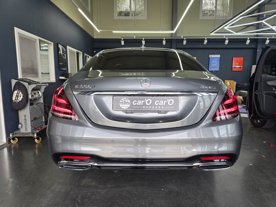 벤츠 W222 s350d - 공업사 협업 요청!!후기형 AMG line 바디킷 시공!