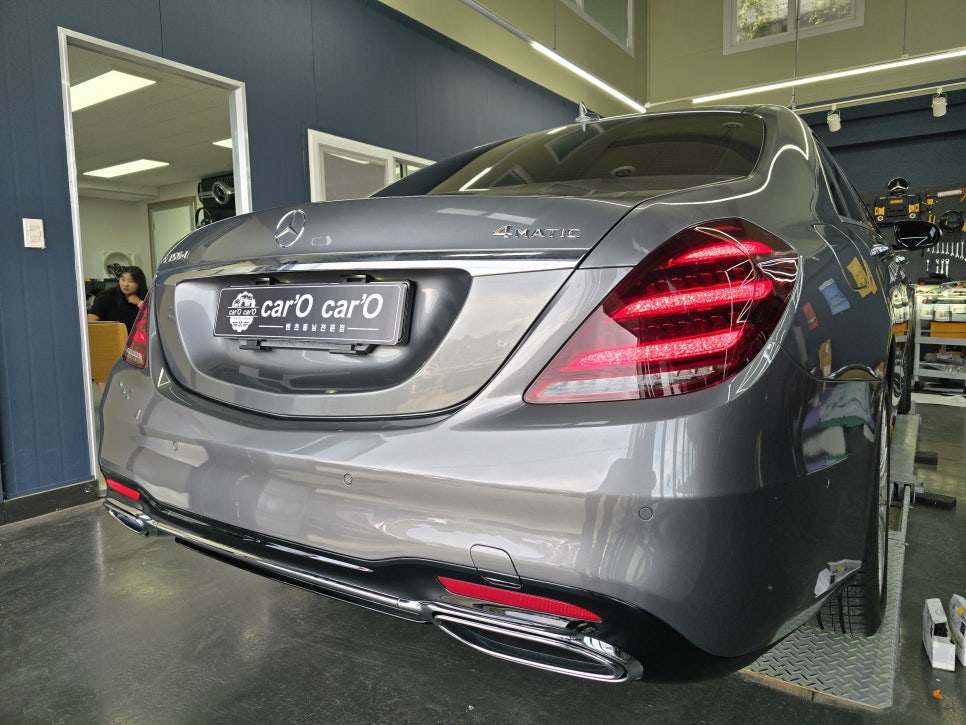 벤츠 W222 s350d - 공업사 협업 요청!!후기형 AMG line 바디킷 시공!