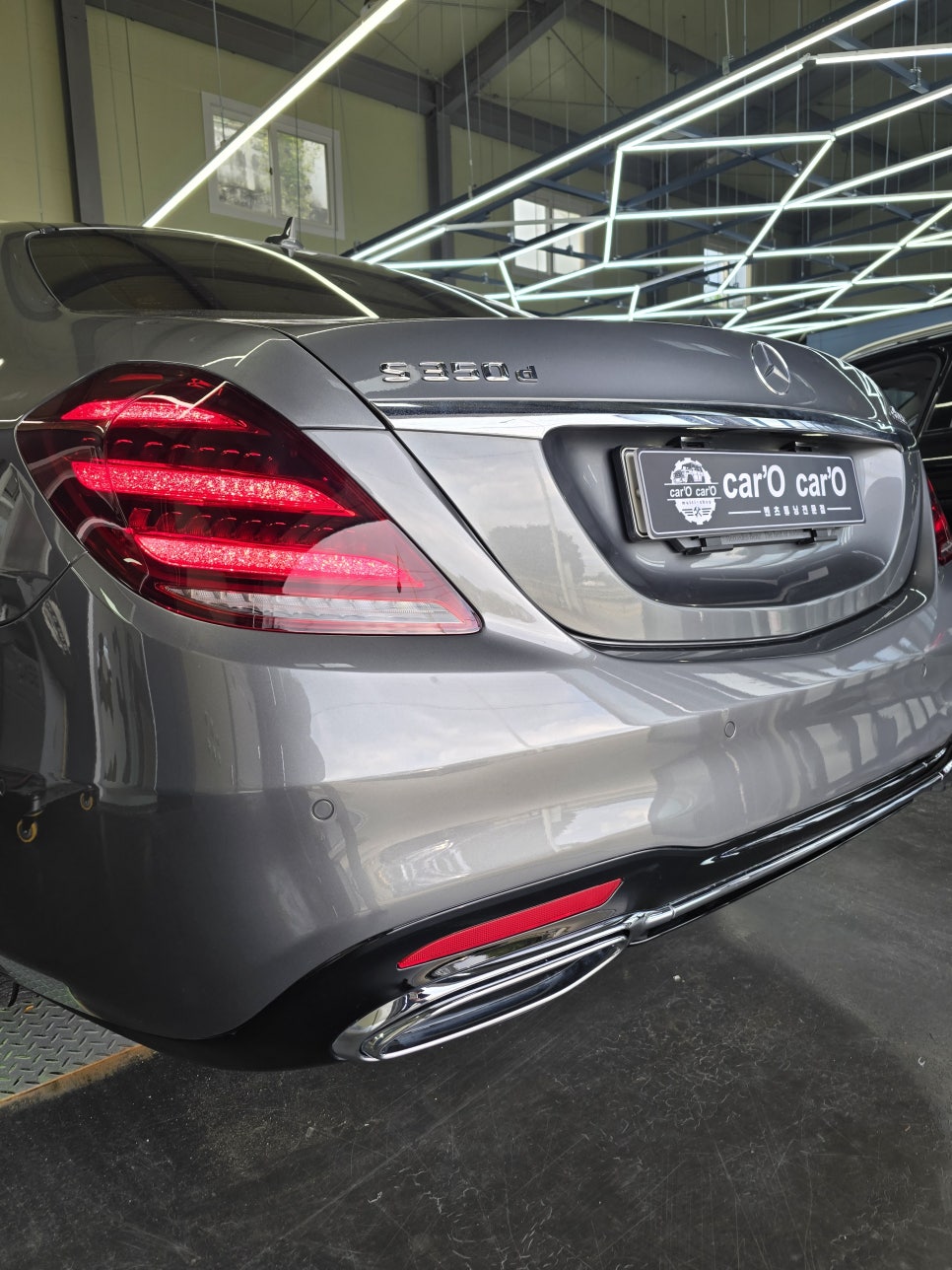 벤츠 W222 s350d - 공업사 협업 요청!!후기형 AMG line 바디킷 시공!