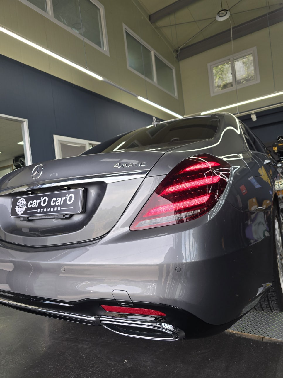 벤츠 W222 s350d - 공업사 협업 요청!!후기형 AMG line 바디킷 시공!