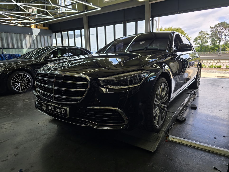 광주 벤츠레트로핏 ] 벤츠 w223 s580e - 마이바흐 그릴 교체로 이미지변신!