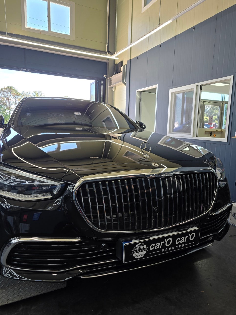 광주 벤츠레트로핏 ] 벤츠 w223 s580e - 마이바흐 그릴 교체로 이미지변신!