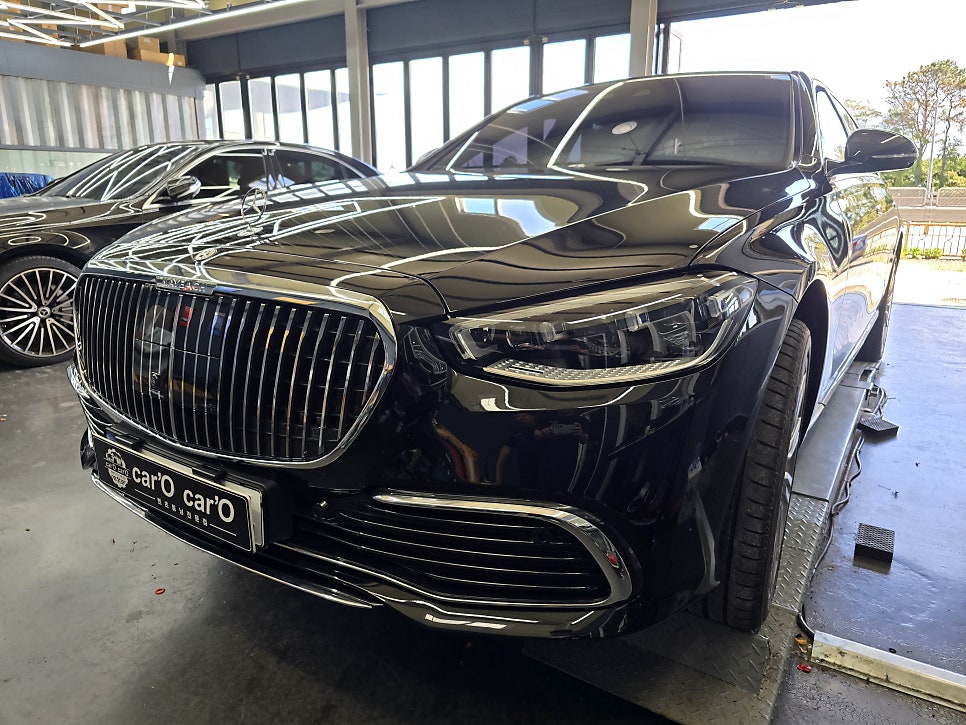 광주 벤츠레트로핏 ] 벤츠 w223 s580e - 마이바흐 그릴 교체로 이미지변신!