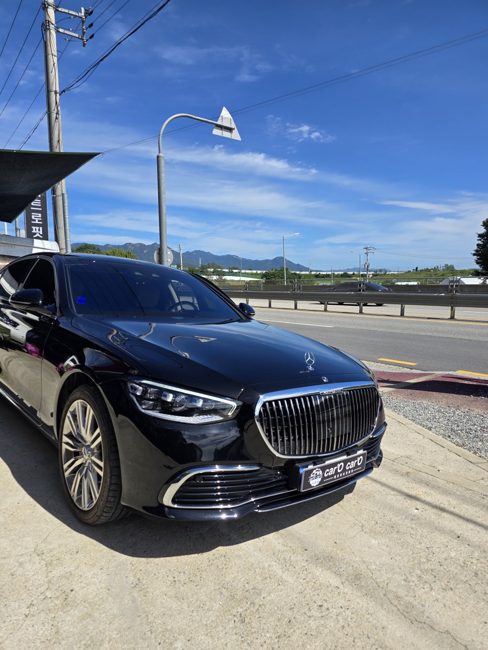 광주 벤츠레트로핏 ] 벤츠 w223 s580e - 마이바흐 그릴 교체로 이미지변신!