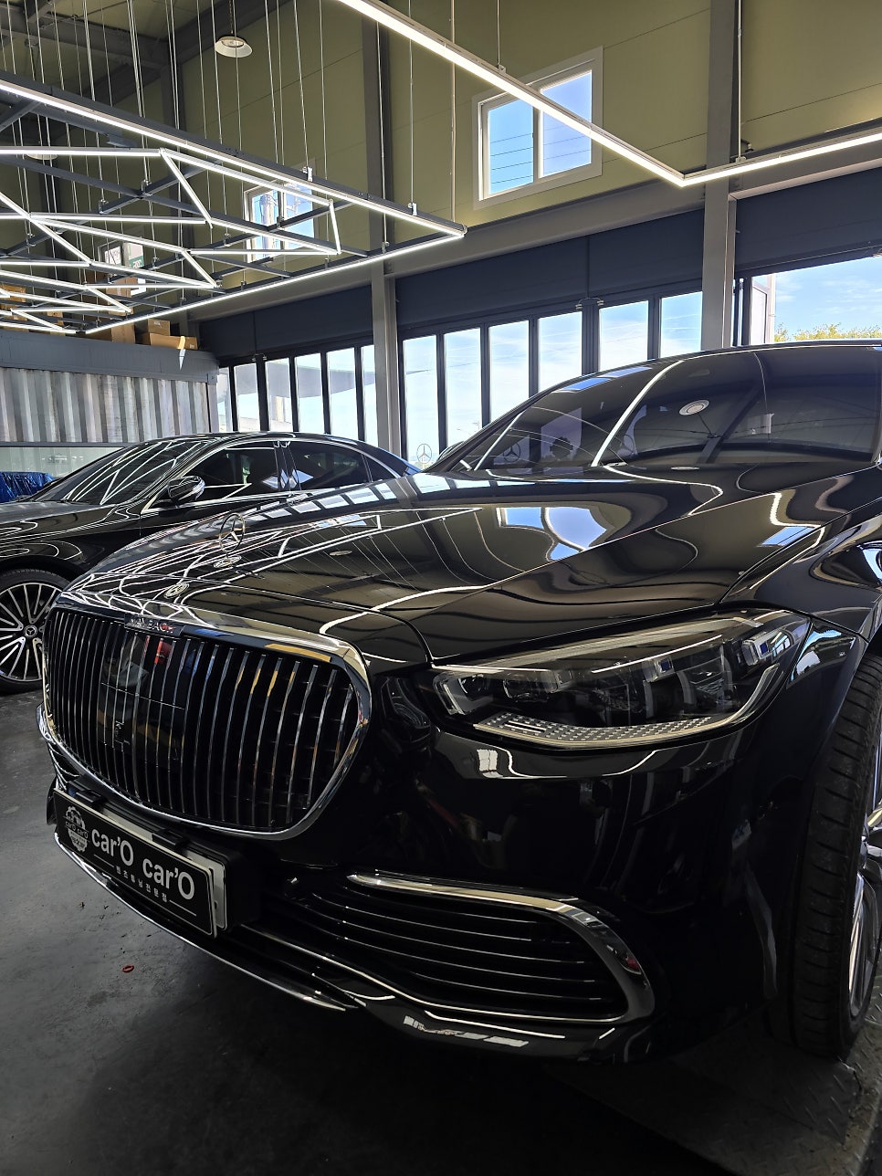 광주 벤츠레트로핏 ] 벤츠 w223 s580e - 마이바흐 그릴 교체로 이미지변신!