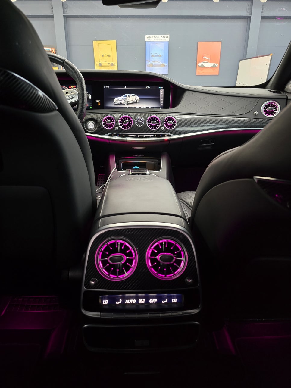 광주 벤츠 엠비언트 맛집 ] 벤츠 S63amg - 송풍구 엠비언트 & 3d 부메스터 콤비