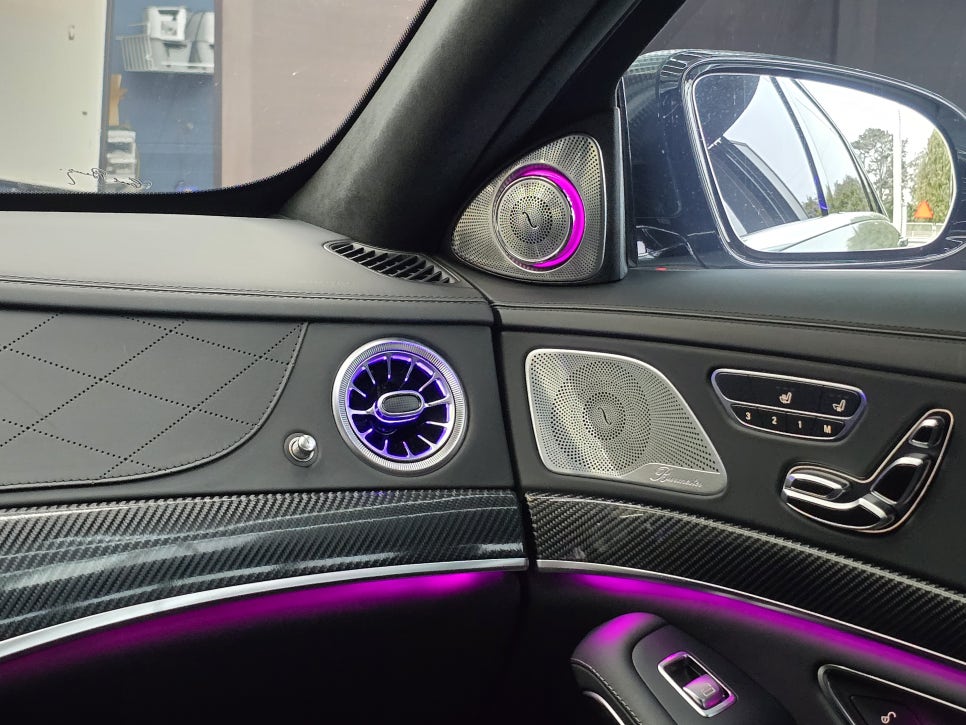 광주 벤츠 엠비언트 맛집 ] 벤츠 S63amg - 송풍구 엠비언트 & 3d 부메스터 콤비