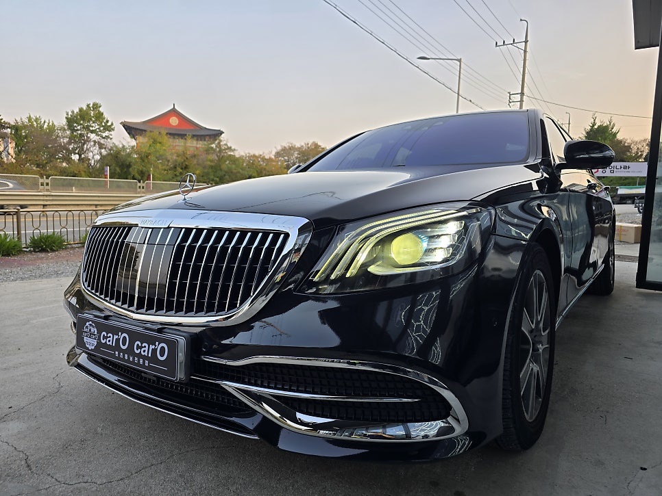 벤츠 w222 - 후기형 컨버전 마이바흐 바디킷 / 송풍구 엠비언트, 3d부메스터 " 벤츠정품 중고 라이트 "