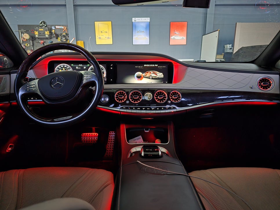 벤츠 s63amg - 송풍구 엠비언트 " 무드 엠비언트, 실내 낭만 가득"