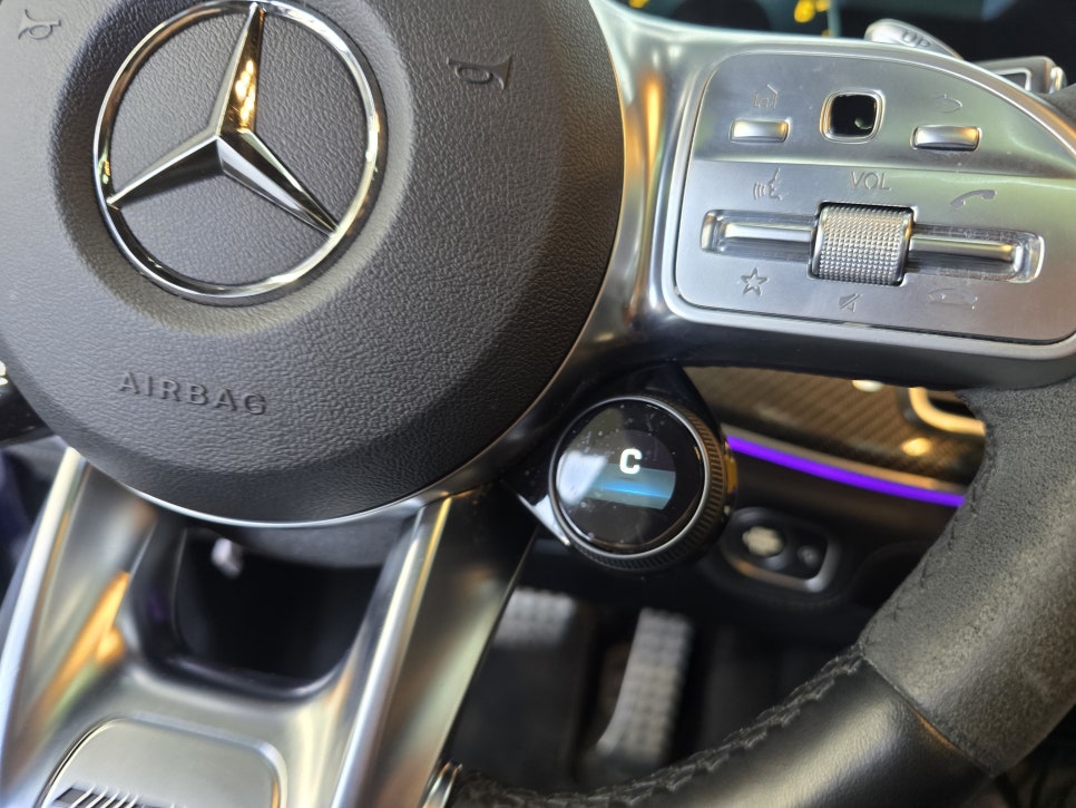 벤츠 gle53amg - 카본 핸들교체! " 기존 정품부품 이식 ! "