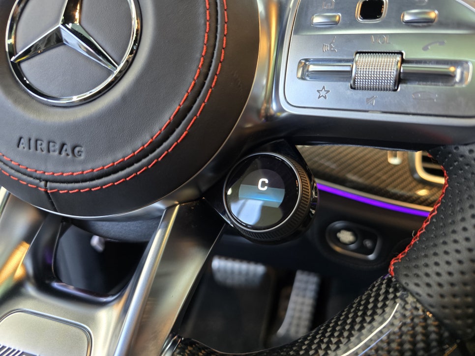 벤츠 gle53amg - 카본 핸들교체! " 기존 정품부품 이식 ! "
