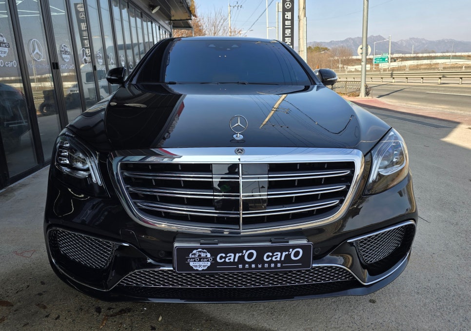 벤츠 w222 amg line 에서 s65 바디킷으로 교체 " 세련되고 웅장한 모습으로 업그레이드 !! "