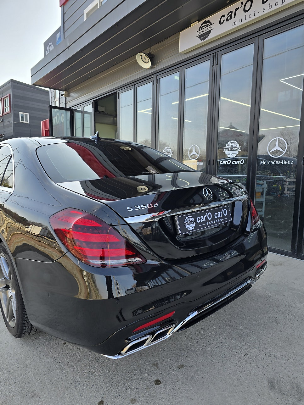 벤츠 w222 amg line 에서 s65 바디킷으로 교체 " 세련되고 웅장한 모습으로 업그레이드 !! "