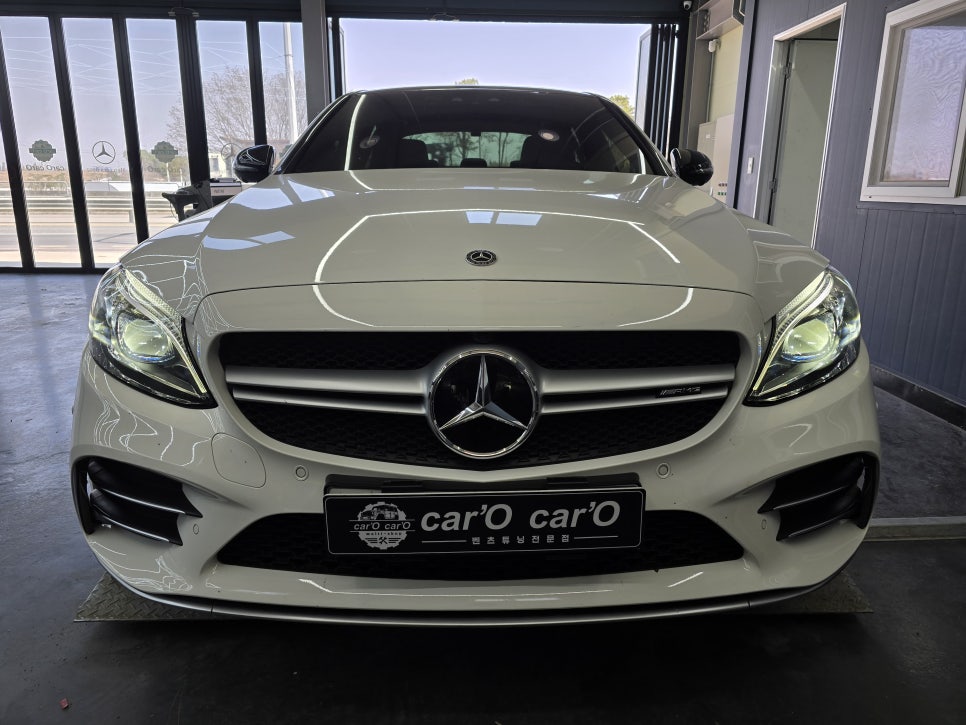 광주 벤츠레트로핏 ] 벤츠 C43amg - 세로그릴 & 송풍구 엠비언트  " 최강 드레스업 ! "