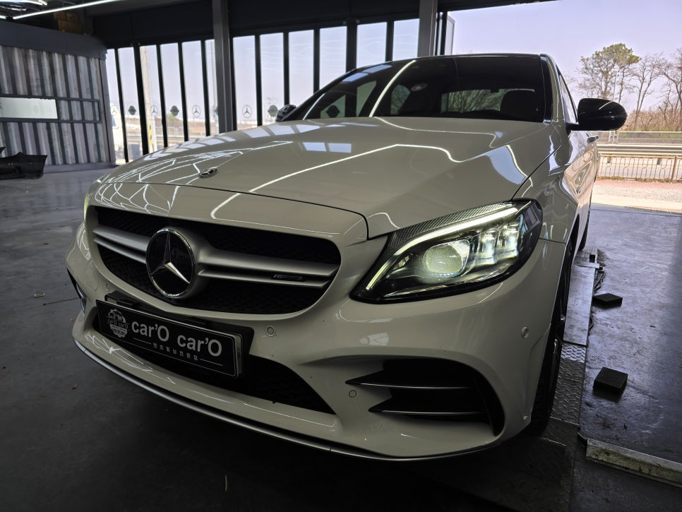 광주 벤츠레트로핏 ] 벤츠 C43amg - 세로그릴 & 송풍구 엠비언트  " 최강 드레스업 ! "