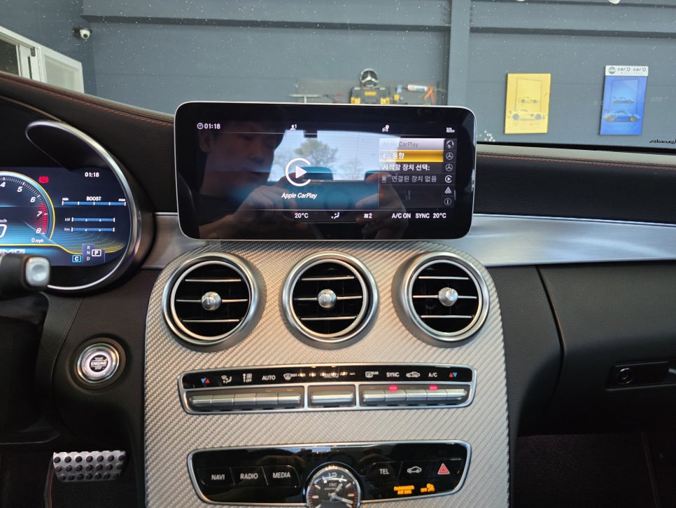 광주 벤츠레트로핏 ] 벤츠 C43amg - 세로그릴 & 송풍구 엠비언트  " 최강 드레스업 ! "