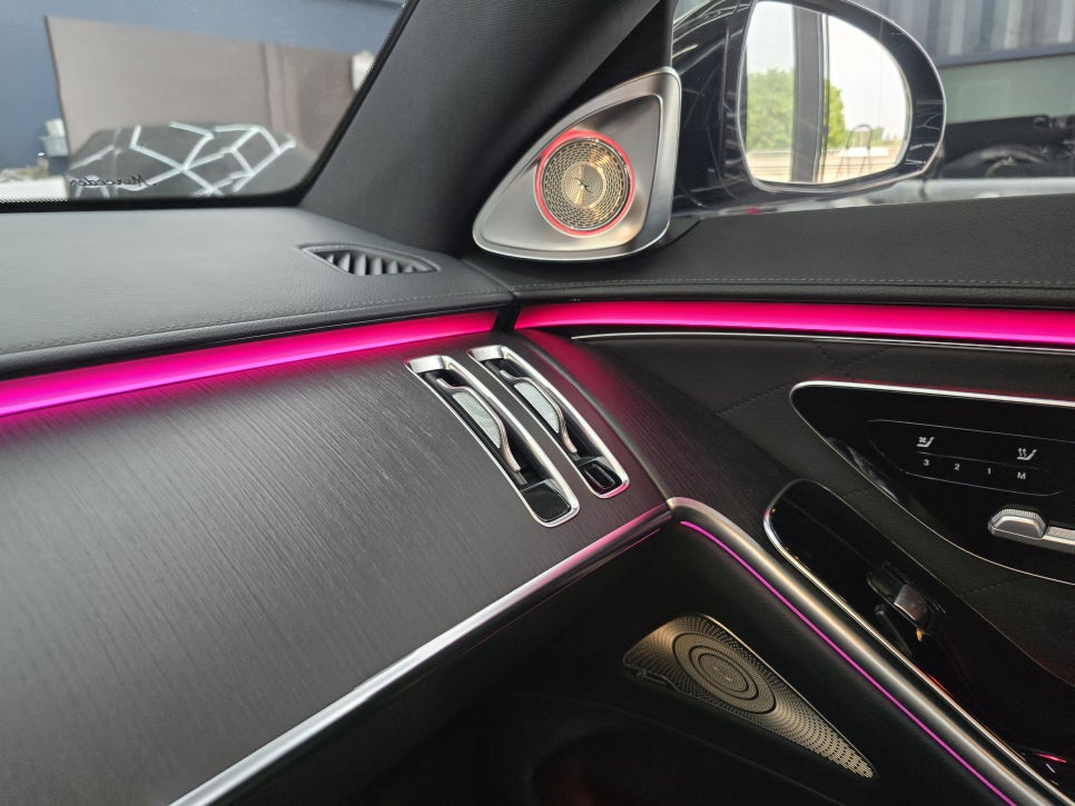 광주 벤츠레트로핏 ] 벤츠 s400d - 피아노 락커트림   " 우아한 실내 인테리어  "