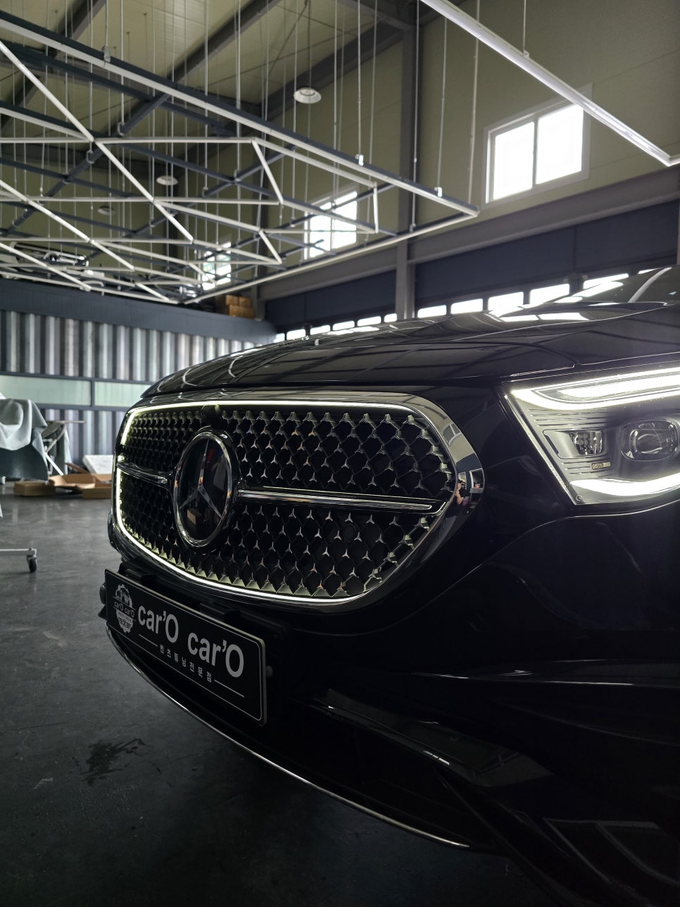 광주 벤츠 레트로핏 그릴 맛집] 벤츠 e300 - amg line 발광그릴   " 코닉 글로우 "
