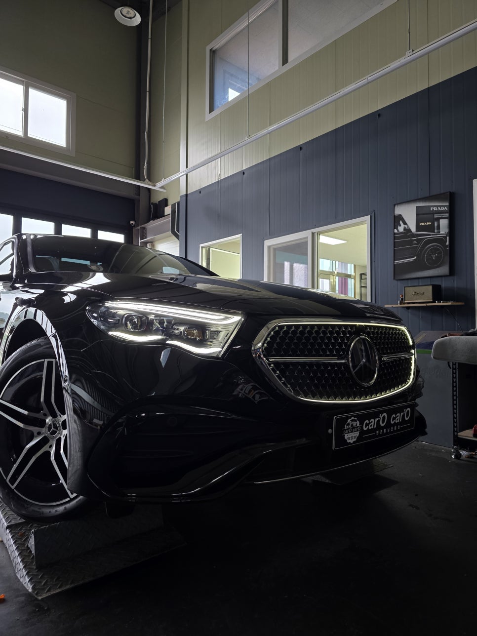 광주 벤츠 레트로핏 그릴 맛집] 벤츠 e300 - amg line 발광그릴   " 코닉 글로우 "
