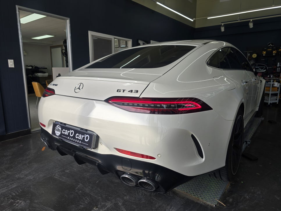 벤츠 Gt43 -> Gt63 블랙 디퓨저, 머플러팁 교체