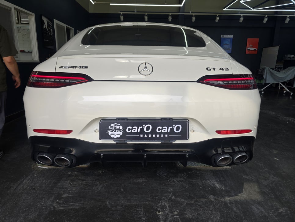 벤츠 Gt43 -> Gt63 블랙 디퓨저, 머플러팁 교체