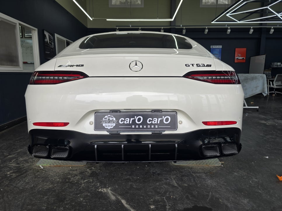 벤츠 Gt43 -> Gt63 블랙 디퓨저, 머플러팁 교체