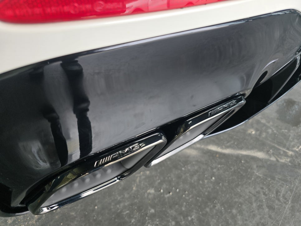 벤츠 Gt43 -> Gt63 블랙 디퓨저, 머플러팁 교체