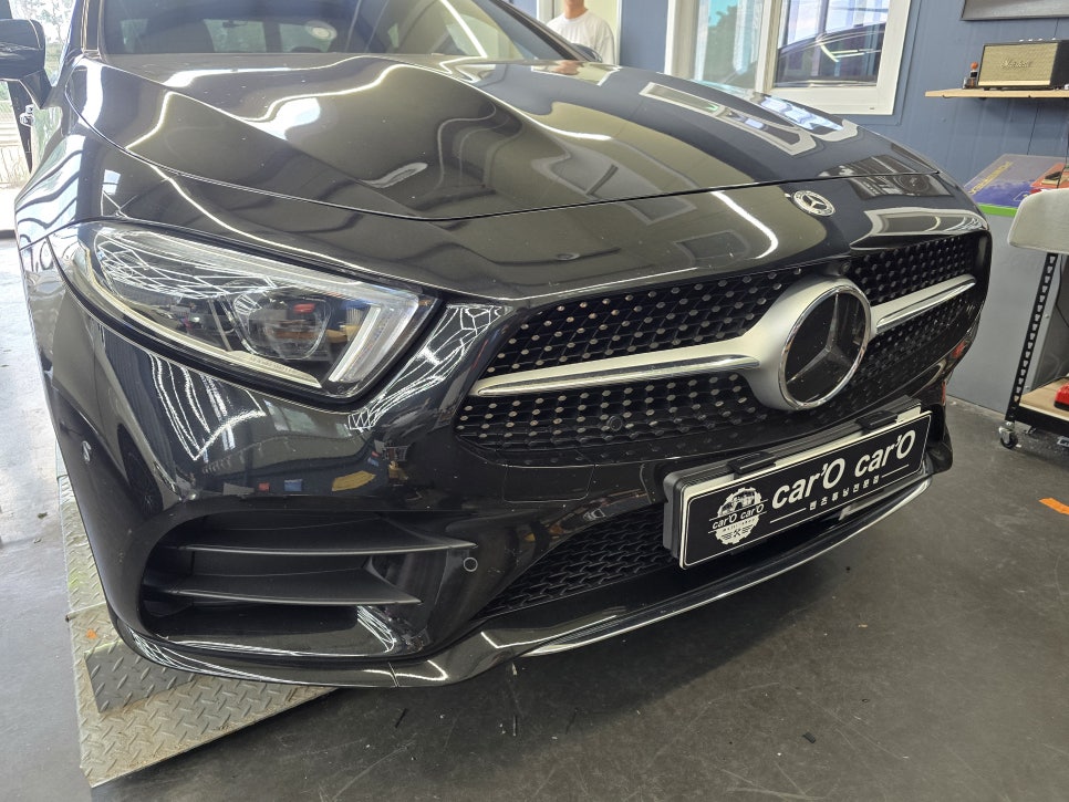 벤츠 cls - 53amg 디퓨저 & 머플러팁 /  세로 그릴