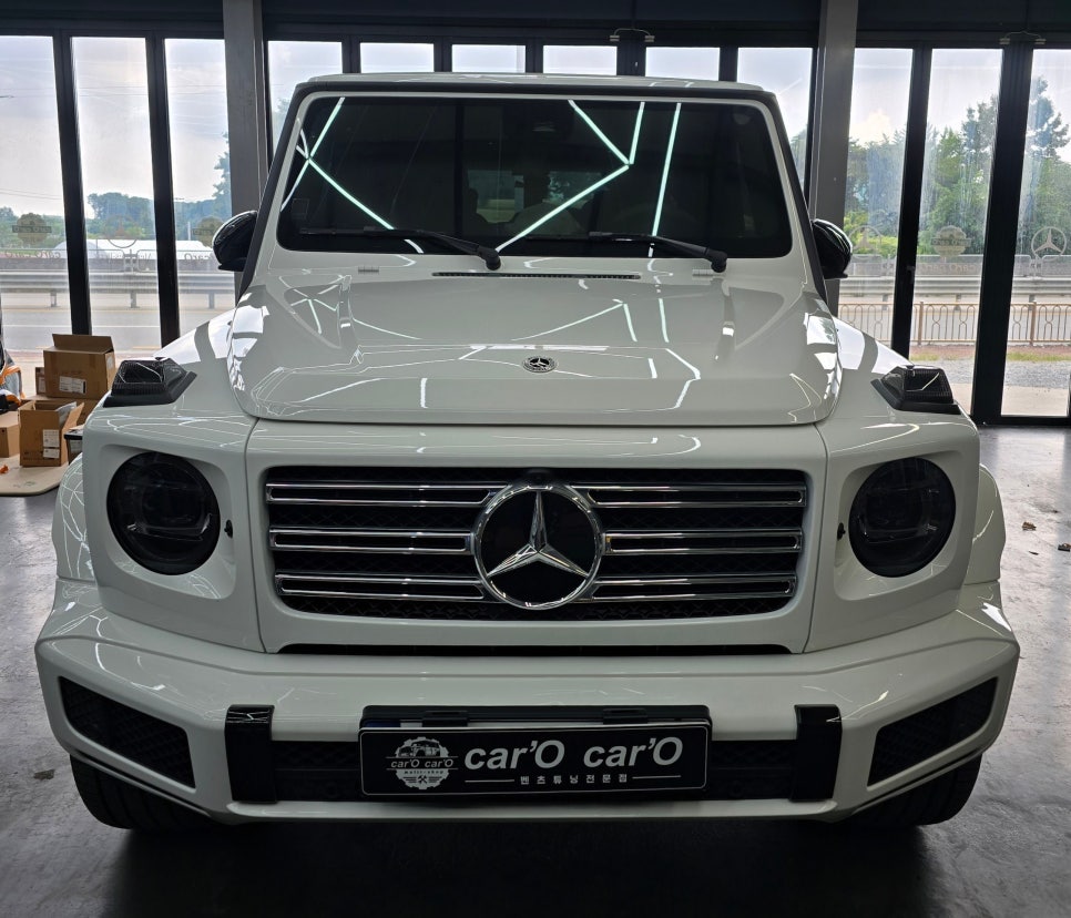 광주 지바겐 튜닝업체 ] 벤츠 g400d - 63amg 블랙 세로 그릴   " 남성미 폭발 !! "