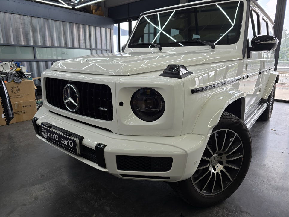 광주 지바겐 튜닝업체 ] 벤츠 g400d - 63amg 블랙 세로 그릴   " 남성미 폭발 !! "