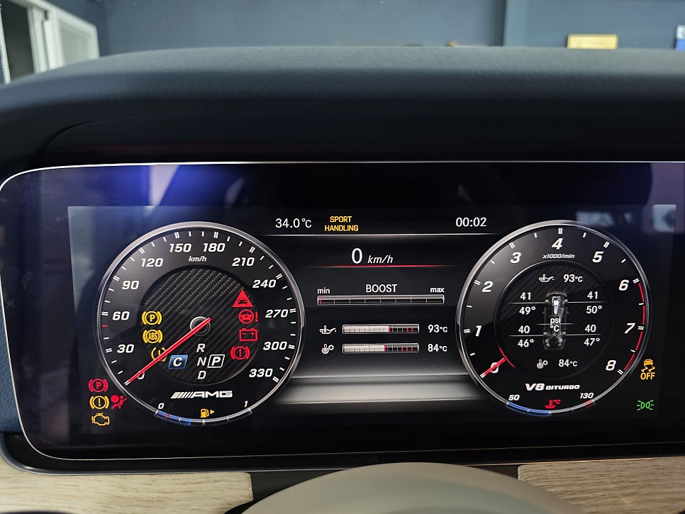 벤츠 w213 - amg 도어실(도어스커프) , amg 계기판 코딩  " AMG 감성 마력 상승 "