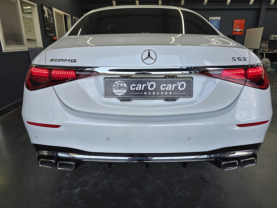 벤츠 튜닝 전문샵 ] 벤츠 w223 - s63amg 바디킷 교체!! " 정품 쓸껀 확실히 사용하여 정확한 시공! "