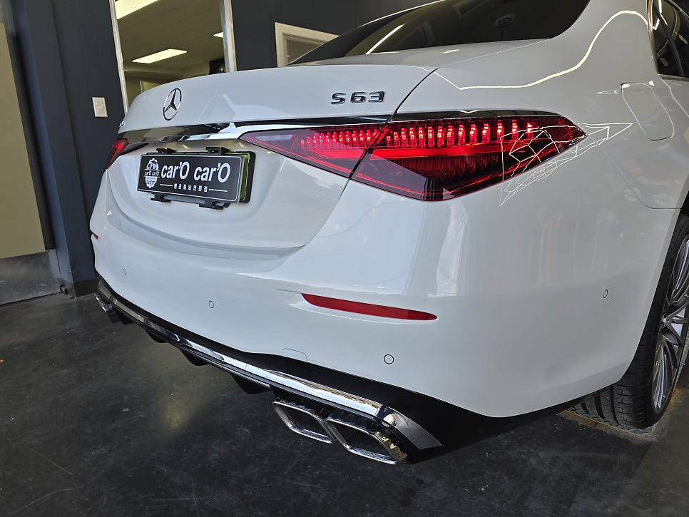 벤츠 튜닝 전문샵 ] 벤츠 w223 - s63amg 바디킷 교체!! " 정품 쓸껀 확실히 사용하여 정확한 시공! "
