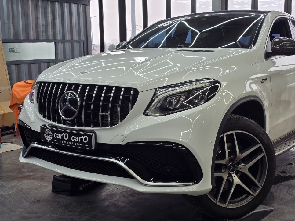 벤츠 w166 gle - 63 스타일 프론트 범퍼 사고수리