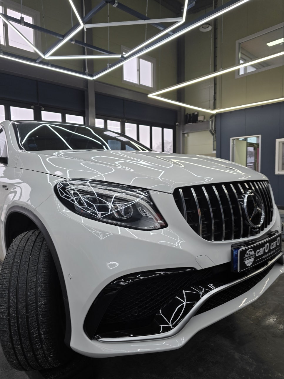 벤츠 w166 gle - 63 스타일 프론트 범퍼 사고수리