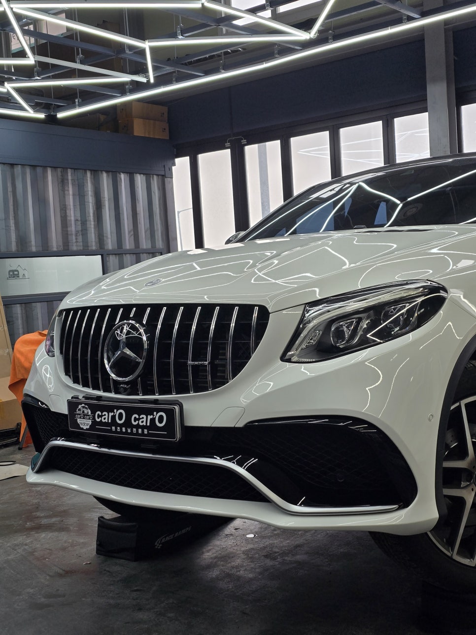 벤츠 w166 gle - 63 스타일 프론트 범퍼 사고수리