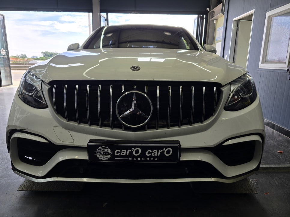 벤츠 glc x253 63amg -  프론트바디킷 교체   " 사고로 인한 수리 "