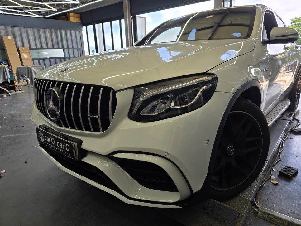 벤츠 glc x253 63amg -  프론트바디킷 교체   " 사고로 인한 수리 "