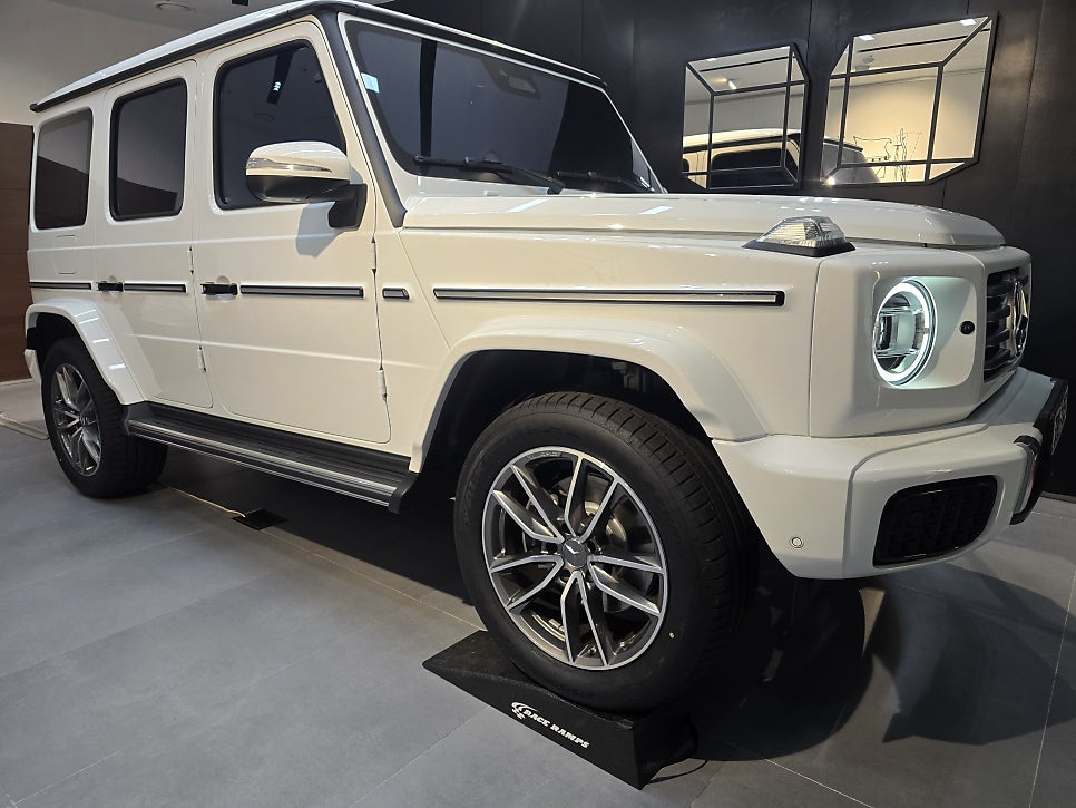 벤츠 g450d - 전동 사이드 스텝은 필수아니겠습니까 ?? " 만족도 1위 "