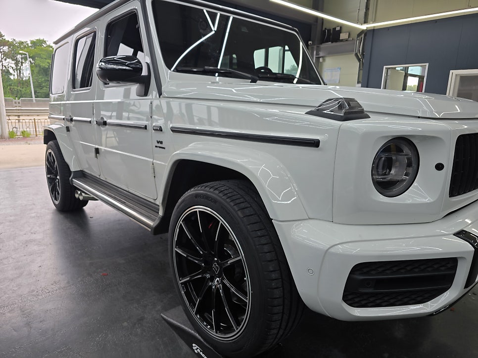 벤츠 g63 브라부스 brabus 바디킷 드라이카본3종, 전동사이드스텝