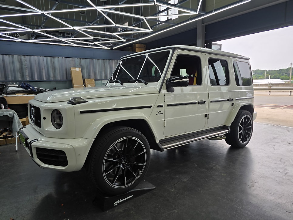 벤츠 g63 브라부스 brabus 바디킷 드라이카본3종, 전동사이드스텝