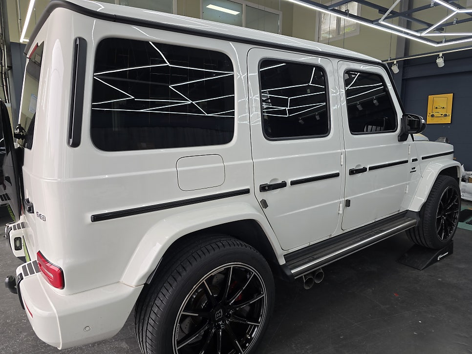 벤츠 g63 브라부스 brabus 바디킷 드라이카본3종, 전동사이드스텝