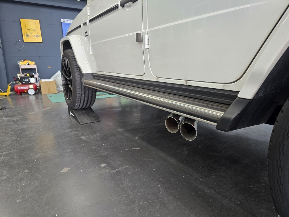벤츠 g63 브라부스 brabus 바디킷 드라이카본3종, 전동사이드스텝