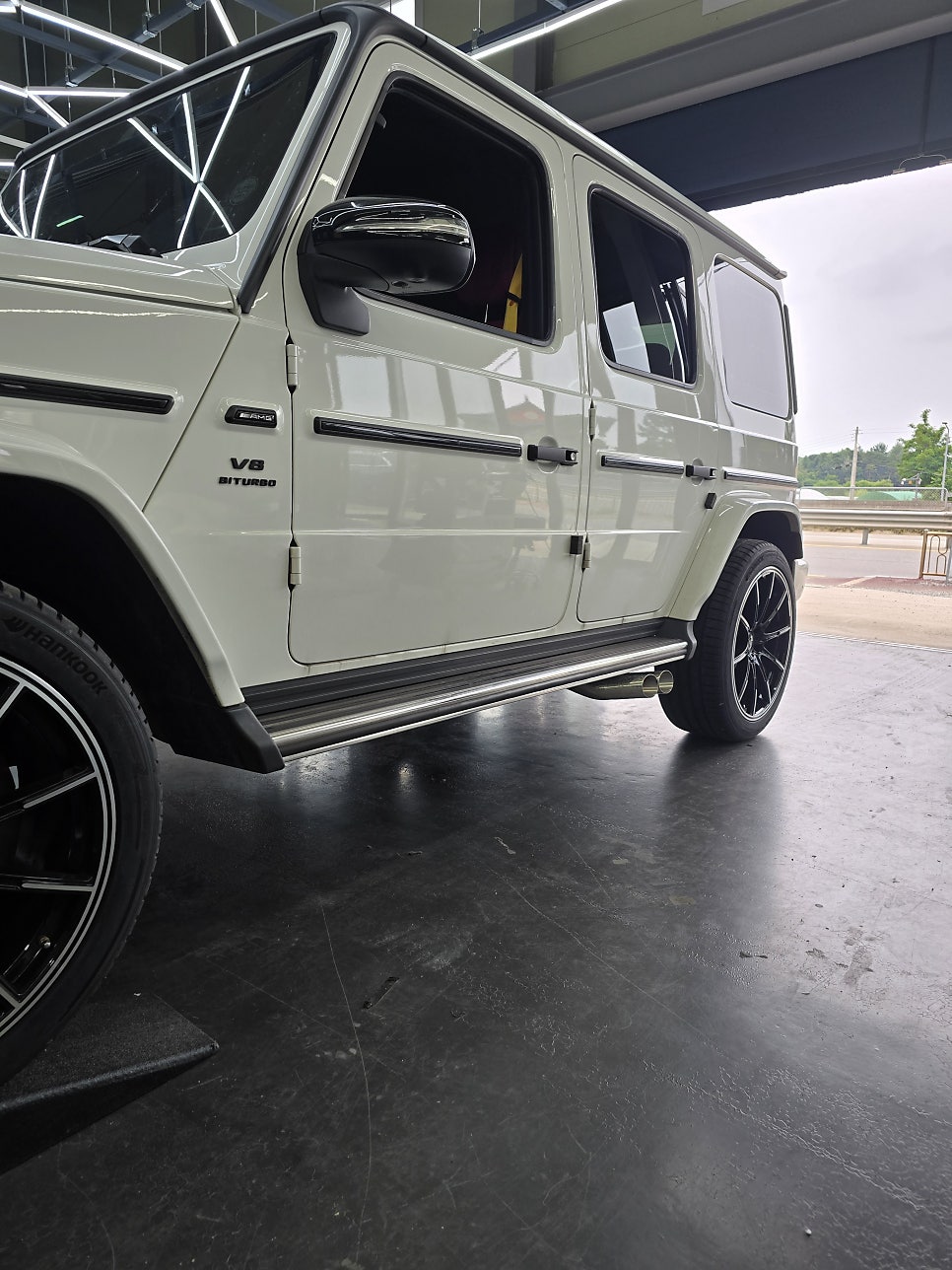 벤츠 g63 브라부스 brabus 바디킷 드라이카본3종, 전동사이드스텝