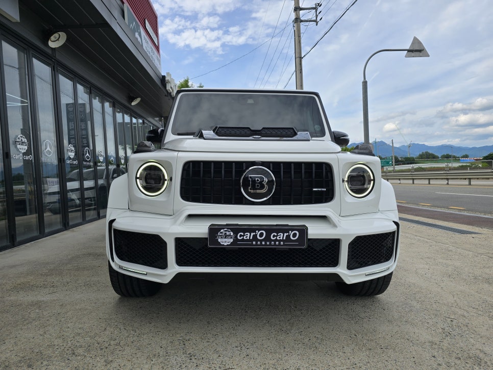 벤츠 g63 브라부스 brabus 바디킷 드라이카본3종, 전동사이드스텝