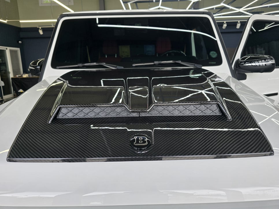 벤츠 g63 브라부스 brabus 바디킷 드라이카본3종, 전동사이드스텝