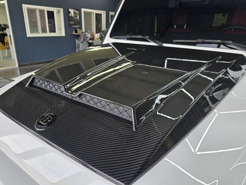 벤츠 g63 브라부스 brabus 바디킷 드라이카본3종, 전동사이드스텝
