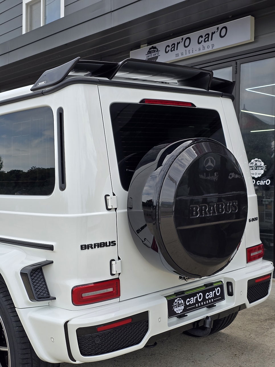 벤츠 g63 브라부스 brabus 바디킷 드라이카본3종, 전동사이드스텝