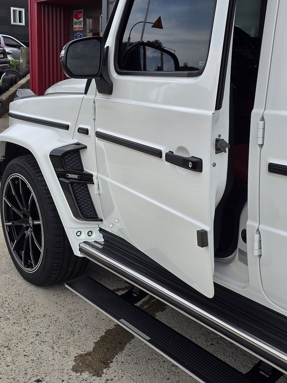 벤츠 g63 브라부스 brabus 바디킷 드라이카본3종, 전동사이드스텝